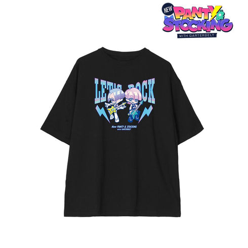 『New PANTY & STOCKING with GARTERBELT』F*Kaoriさんイラスト ポリエステル&ポリウレタン ロックver. BIGシルエットTシャツユニセックス